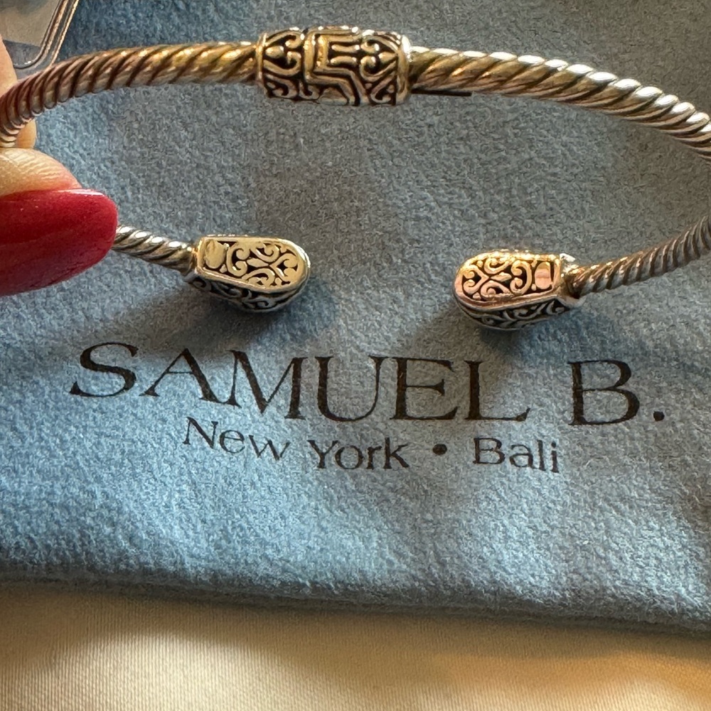Samuel B. Silver Rope Texture Bracelet - Picture 2 of 13